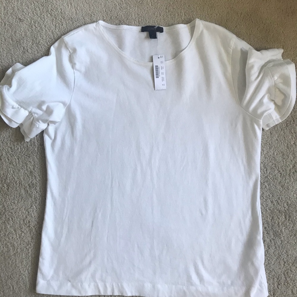 NWT J Crew White Size Medium Top